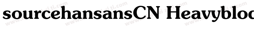 sourcehansansCN Heavyblod字体转换